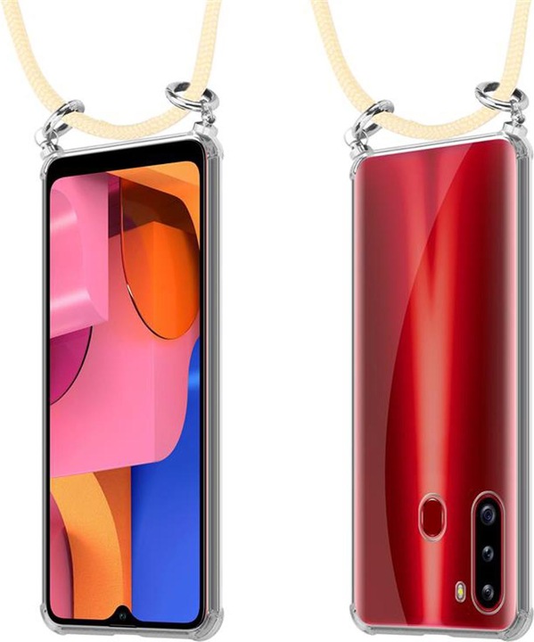 Produktbild Cadorabo TPU Handy Kette SILBER Cover