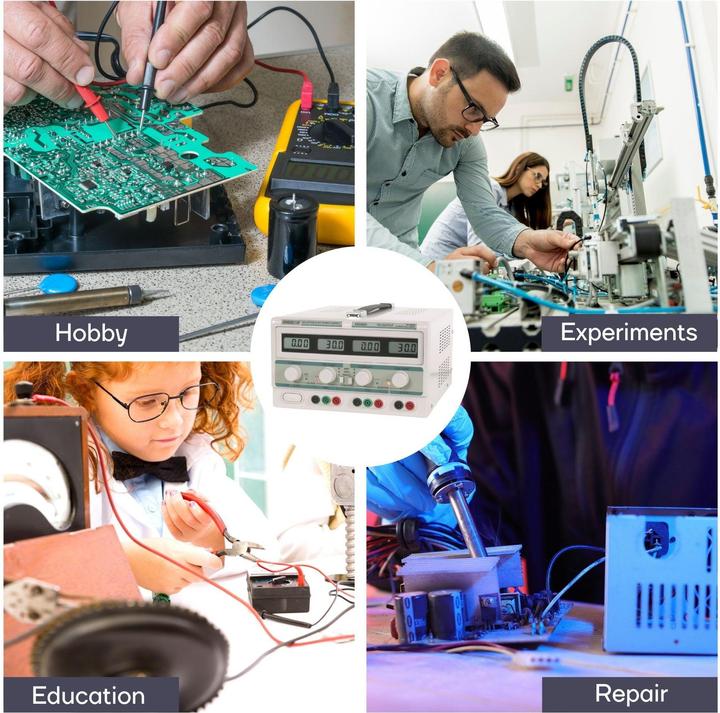 Image du produit Velleman Double Alimentation De Laboratoire En Courant Continu
