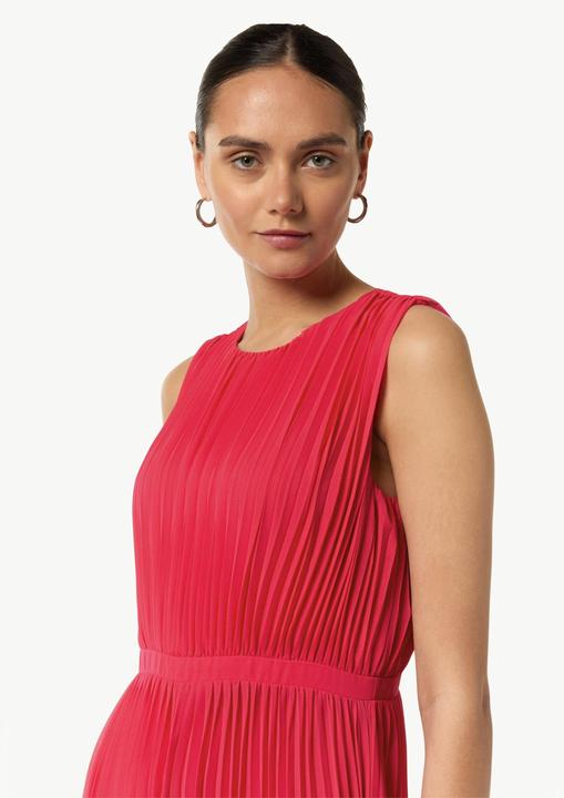 Image du produit Comma Kleid Plissiertes Maxi-Kleid mit Rundhalsausschnitt (36)