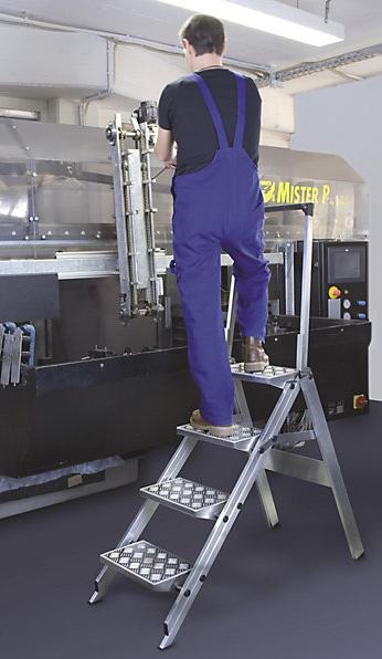 Image du produit kaiserkraft Escalier pliable en aluminium (Escabeau, 36 cm)