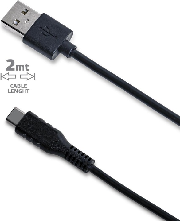 Immagine prodotto Celly Da USB-C a USB 2m nero 3.0 (2 m, USB 2.0)