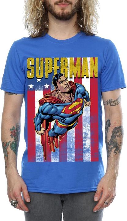 Actual product image Superman Mens Flight Cotton T-Shirt (XXL)