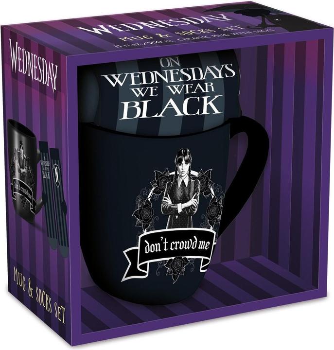 Image du produit Pyramid Wednesday Set Tasse et chaussettes Wear Black (315 ml, 1 x)