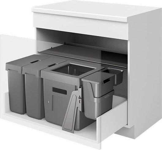 Produktbild Peka Metall Abfallsystem Oeko Universal 40+17+17+6+1.2 l (40 l)