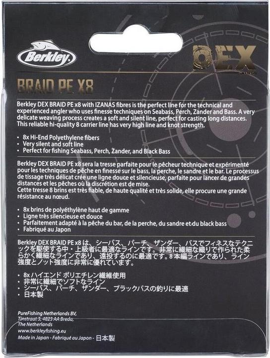 Produktbild Berkley DEX Braid x8 (12.90 kg, 0.14 mm)