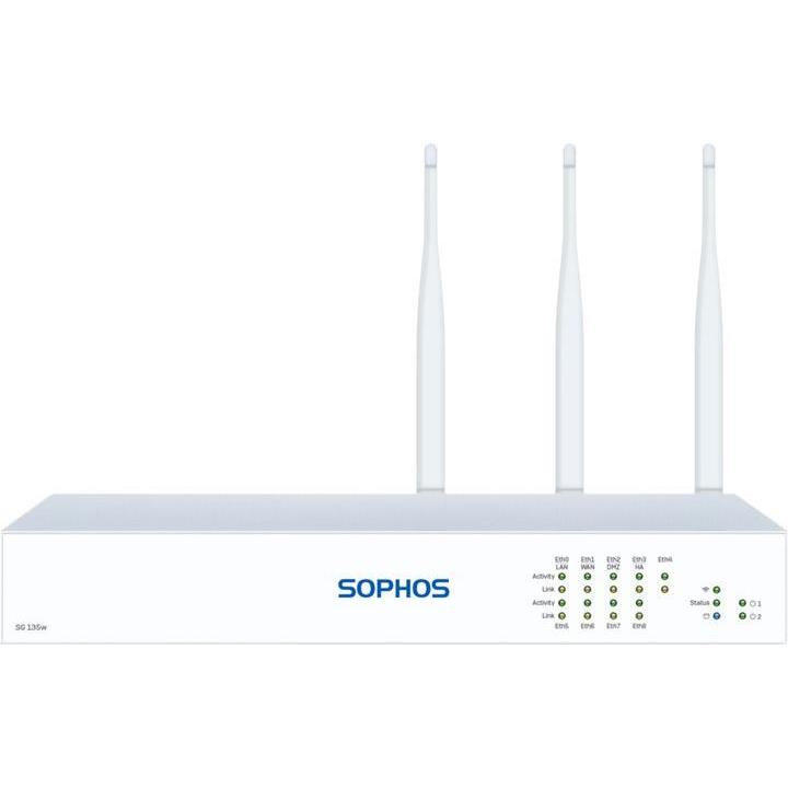 Thumbnail - Sophos SG 135w rev. 3 Security Appliance WiFi with EU/UK/US/JP power cord, Firewall