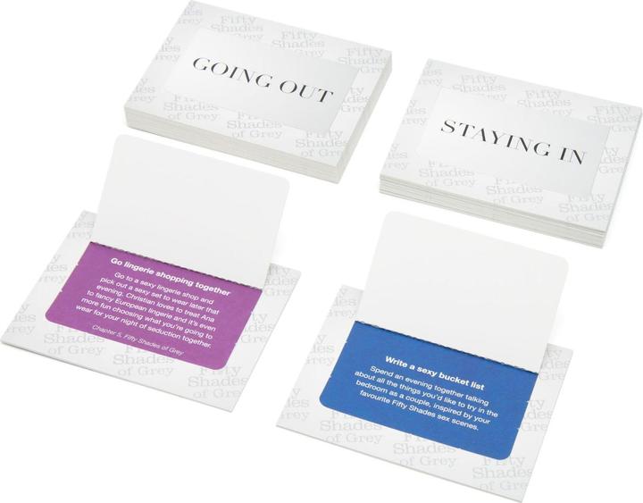 Fifty Shades of Grey Play Nice Date Night Idea Cards (Diverse, Duits, Engels)