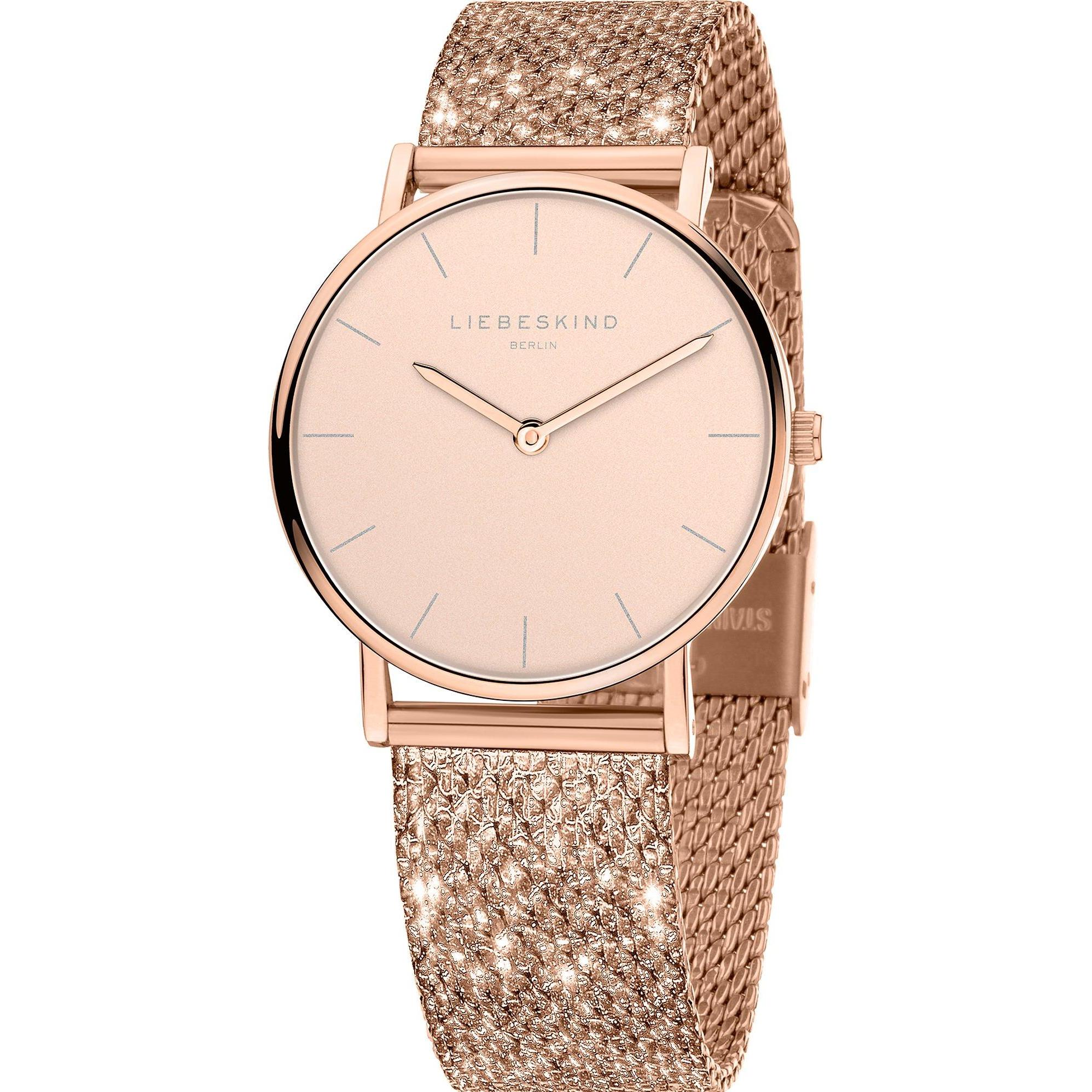 Thumbnail - Liebeskind Berlin, Armbanduhr, Damenuhr, Rosa, (Analoguhr, 34 mm)