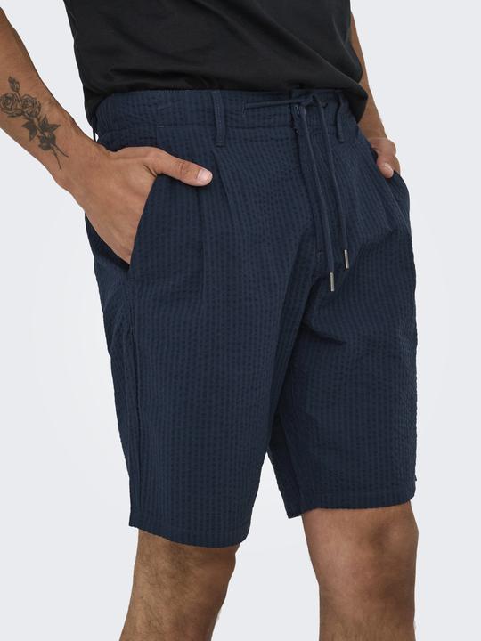 Produktbild Only & Sons Onsleo Life 0009 Seersucker Shorts Noos (L)