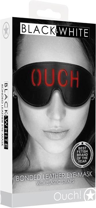 Actual product image Ouch! Bonded Leather Eye-Mask "Ouch" - With Elastic Straps