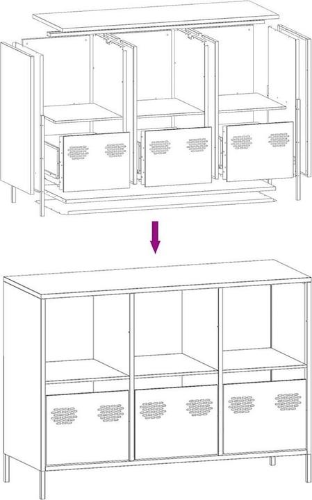 Produktbild vidaXL Sideboard (101.50 x 39 x 73.50 cm)