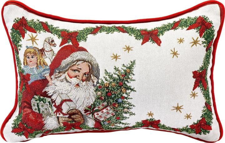 Actual product image Villeroy & Boch Tapestry reversible cushion, Santa Toy's Fantasy (32 x 48 cm)