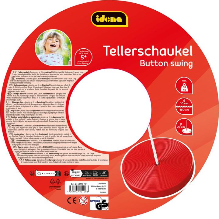 Actual product image Idena Plate Swing 28cm TÜV and GS