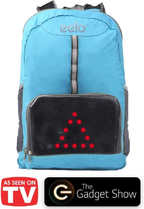 Actual product image Eelo Cyglo Blue LED Signal Backpack