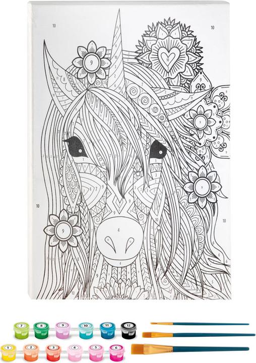 Produktbild Grafix Malen nach Zahlen - Einhorn