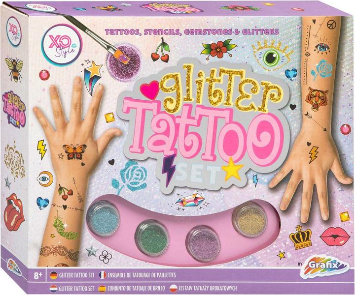 Actual product image Grafix Glitter tattoo set
