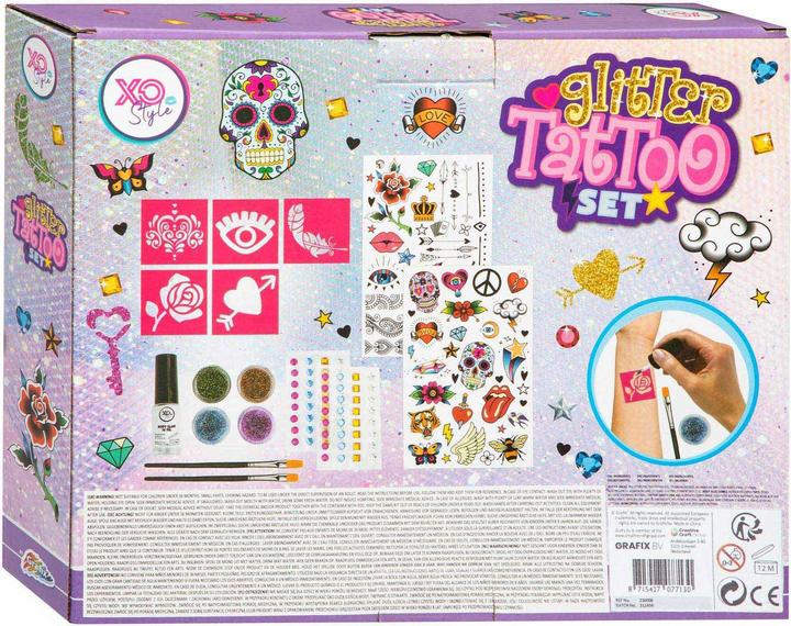 Actual product image Grafix Glitter tattoo set
