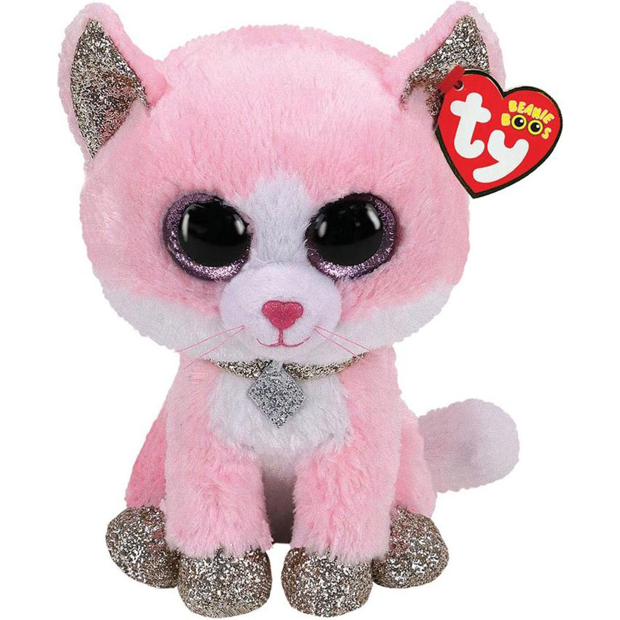 Ty Beanie Buddy Fiona Rosa Katze (1 cm)