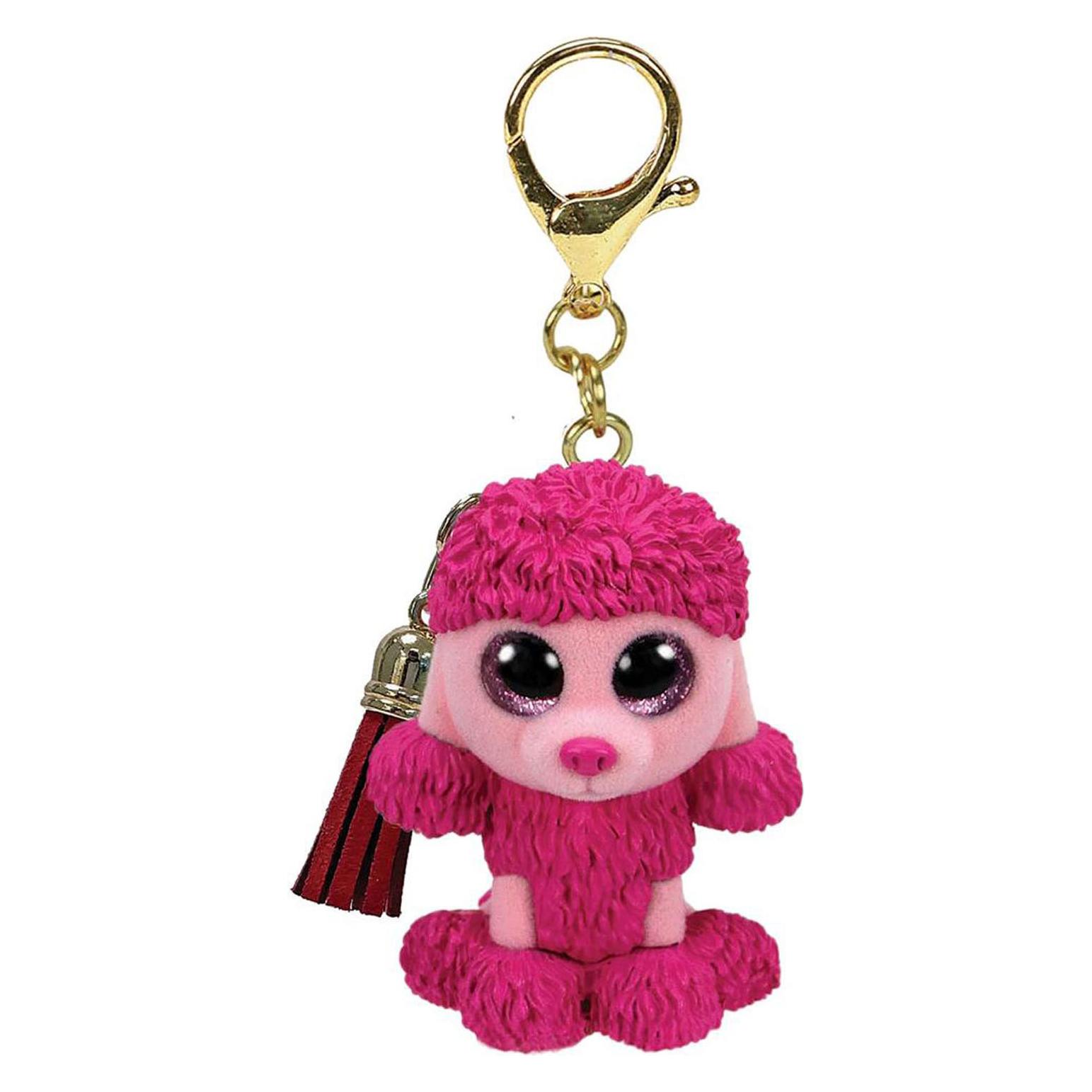Ty, Meisjes, Sleutelhanger, Mini Boo's Clip Patsy Poedel Hond, Roze