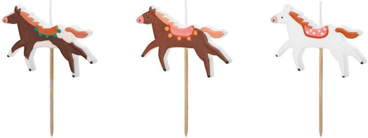 Partydeco Kerze Pferd (3 Stück)