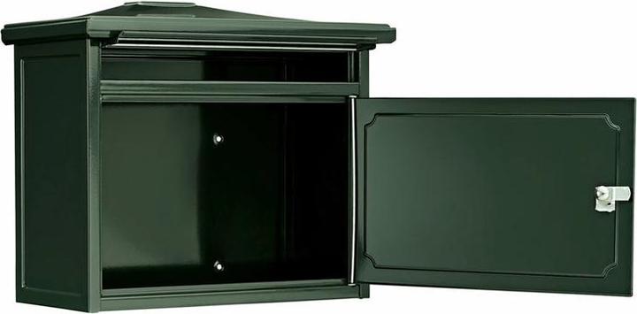 Actual product image Burg Wächter Galvanised steel letter box WxHxD 410/205/345 mm Copenhagen 882 green