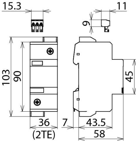 Produktbild Dehn 950112 DG1000FM Überspannungsabl.