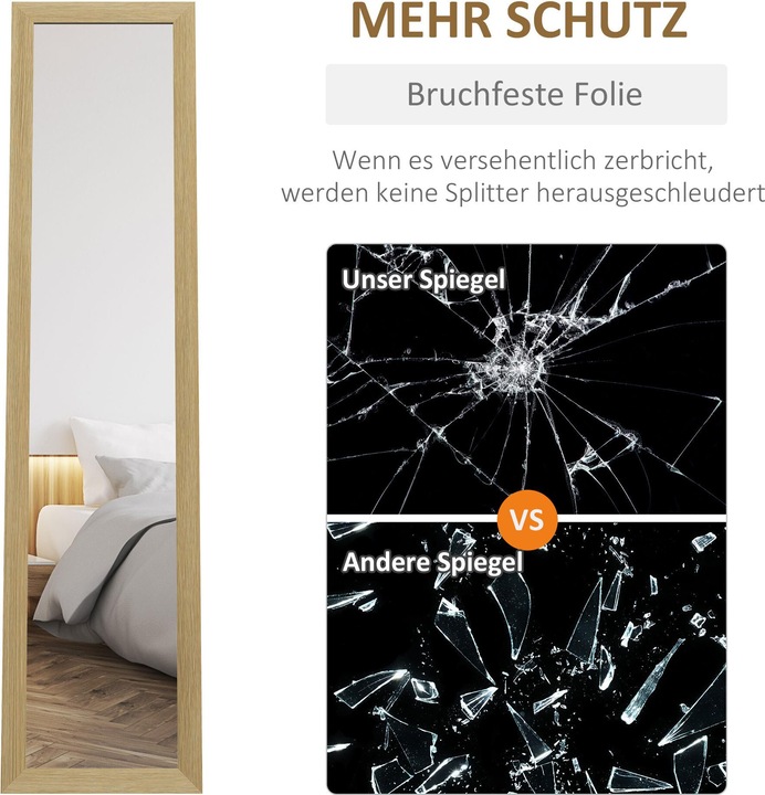 Produktbild Homcom Ankleidespiegel (40 x 155 cm)