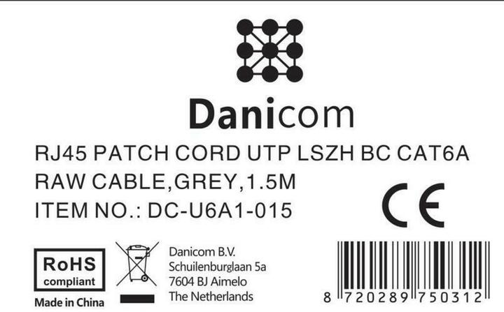 Produktbild Dsit CAT6a Netzwerkkabel 100% Kupfer (CAT6a, 1.50 m)