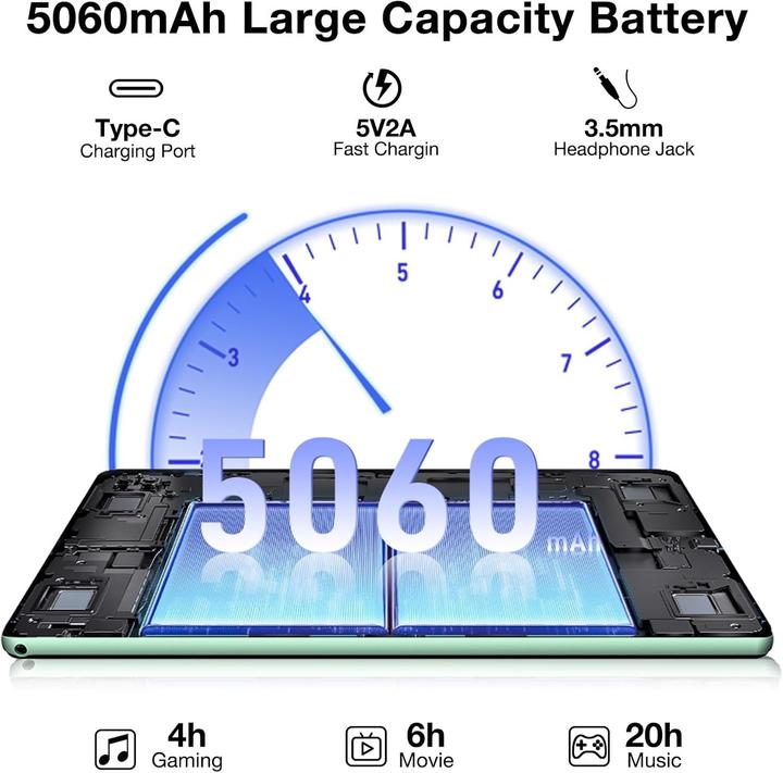 Actual product image Doogee U10 (WLAN only, 10.10", 128 GB, gris)