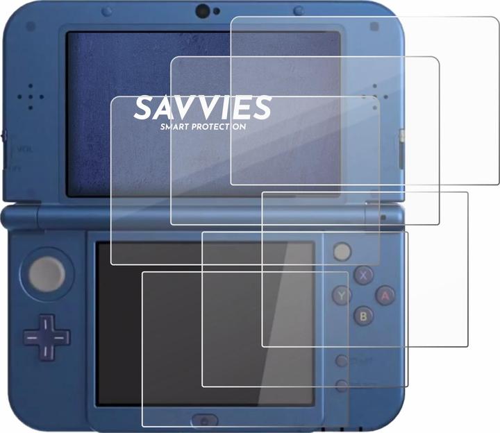Produktbild Savvies Panzer Schutzglas für Nintendo New 3DS XL Schutzfolie Displayschutz Display Schutz Glas Folie klar