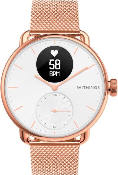 Immagine prodotto Withings Bracciale a maglie (18 mm, Acciaio inossidabile e rivestimento PVD, Acciaio HR 36mm)