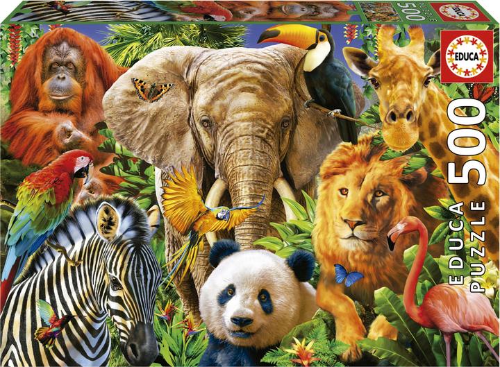 Educa - Puzzle 500 Teile für Erwachsene | Wölfe in den Bergen, 500