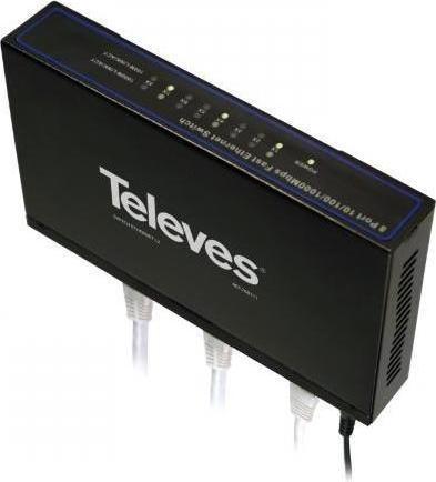 Actual product image Televes SWUM-1000-8 Ethernet Switch (8 Ports)