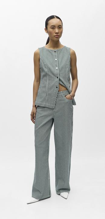 Produktbild Object Gestreifte Wide Leg Jeans (44)