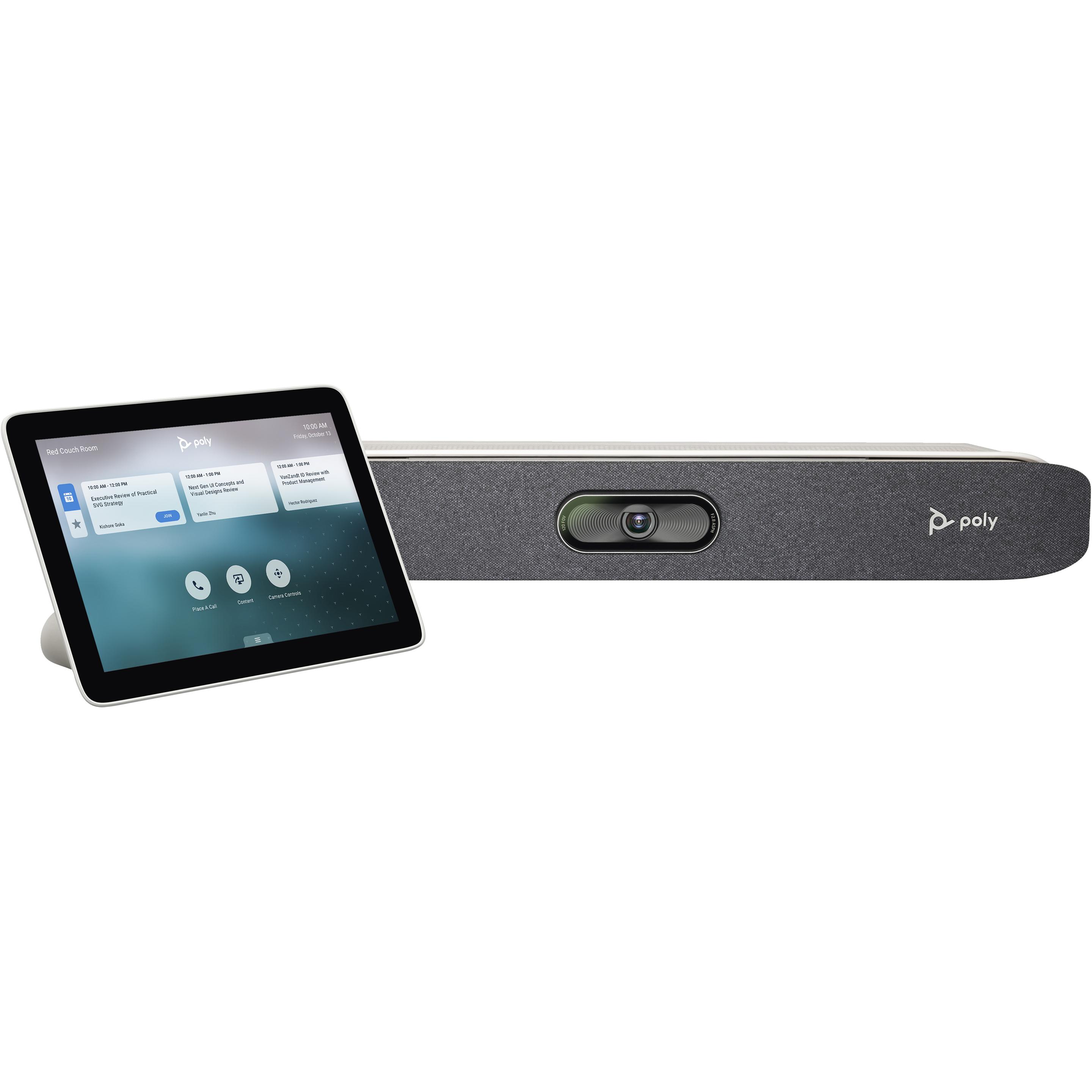 HP Poly Studio X30 All-In-One Video Bar wit, Konferenzgerät, Schwarz, Grau