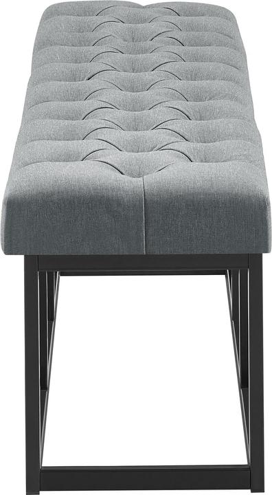 Actual product image Swisshandel24 Bench Amun fabric B150, dark grey (150 cm)