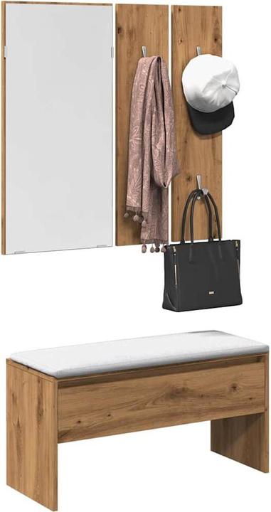 Immagine prodotto vidaXL Garderoben-Set Artisan-Eiche Holzwerkstoff