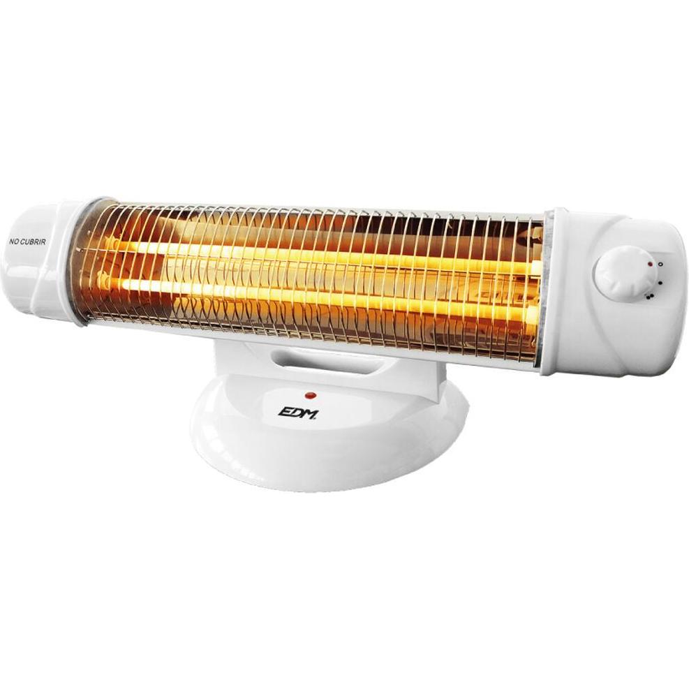 EDM Quartz-Heizung 07131 07131 Weiss 600-1200 W, Radiatore, Bianco, Nero