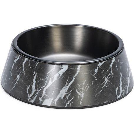 Meilleurs prix pour Gamelle en mélamine Designed by Lotte Meis, noir pour chien et chat - capacité : 2 x 700 ml, 22 cm de diamètre