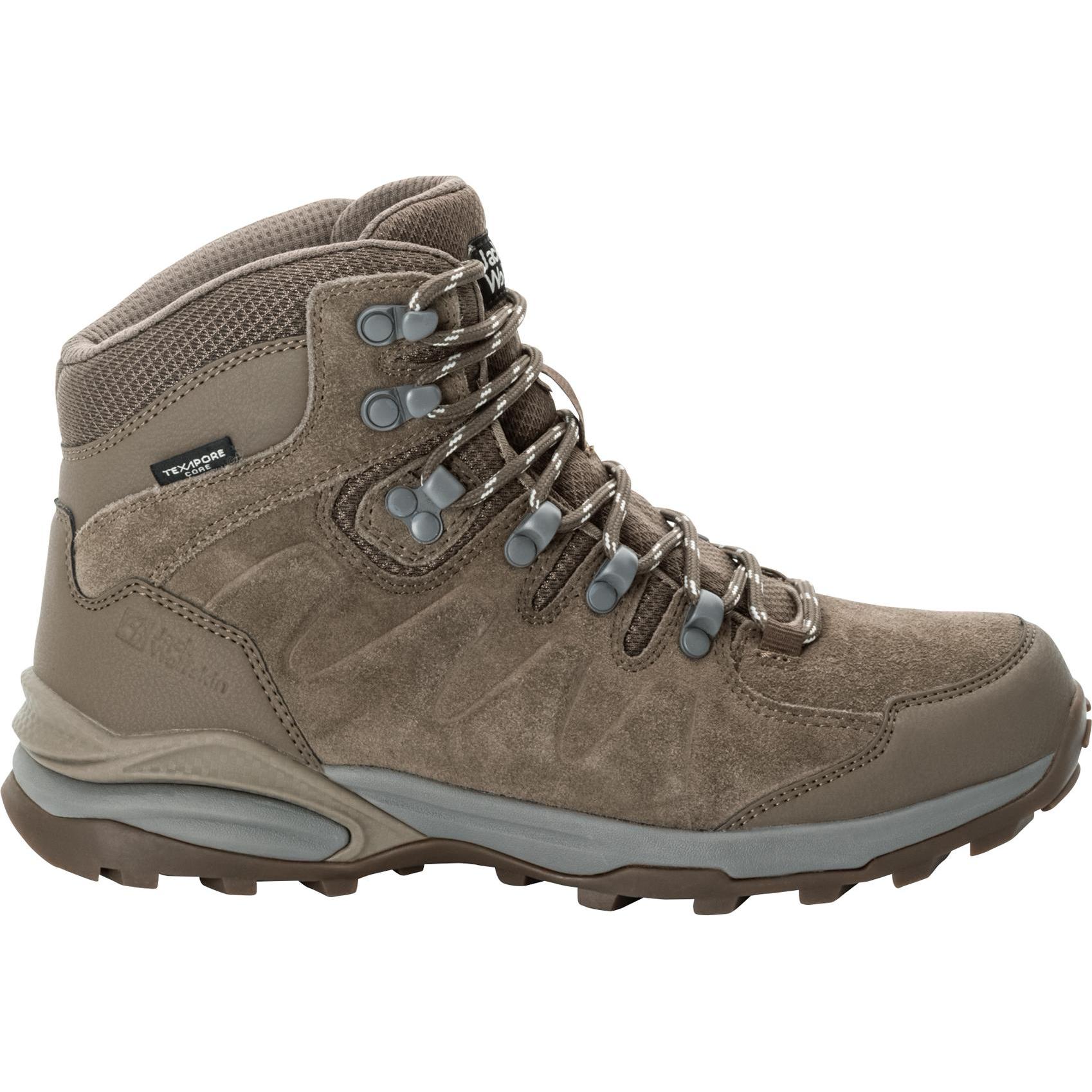 Jack Wolfskin, Damen, Wanderschuhe, Refugio Texapore Mid W (36), Braun