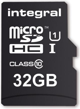 Actual product image INMSDH32G10-90U1 UltimaPro MicroSDHC Memory Card MicroSD UHS-I (32 GB, microSD, U1, UHS-I)