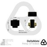 Actual product image Thermal Grizzly DeltaMate Fitting - ST16 Black