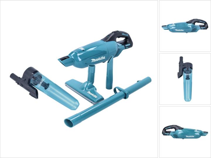 Makita DCL 280 FZ Aspirapolvere a batteria 18 V Brushless + Separatore a ciclone 400 ml ( 191D73-9 ) - o