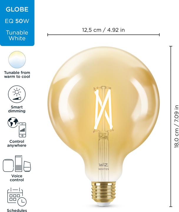 Immagine prodotto WiZ Filamento d'epoca (E27, 6.70 W, 640 lm, 1 x, E)