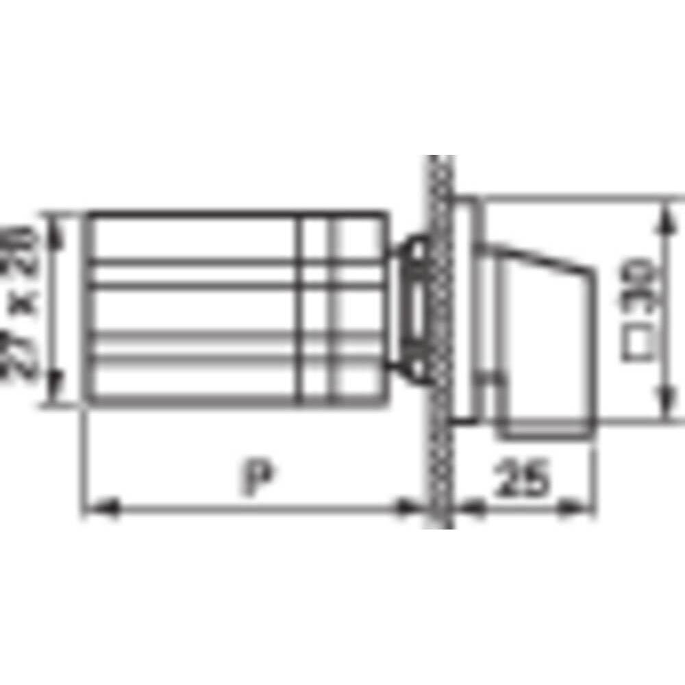 Thumbnail - Baco Knebelschalter 22.3 mm, Taster + Schalter, Schwarz