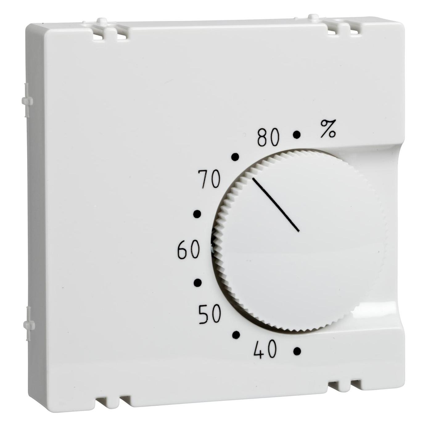 Schneider Electric Zentralplatte Hygrostat, Farbe, Reinweiss 367164, Schalter + Taster, Weiss