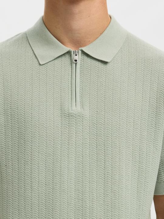 Produktbild Selected Slhcran Ss Knit Structure Zip Polo Noos (S)