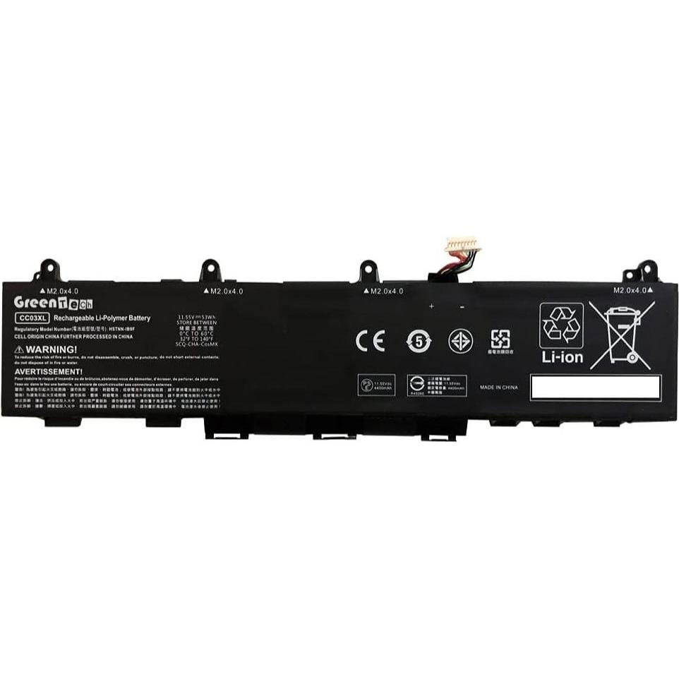 HP Battery 3C 53Wh (3 Zellen, 53200 mAh), Notebook Akku