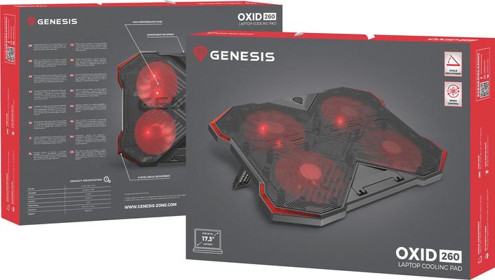 Immagine prodotto Genesis Raffreddatore per notebook OXID 260 (15,6" - 17,3")