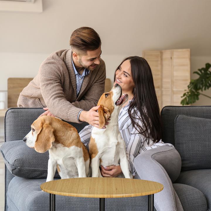 Immagine prodotto Relaxdays Tavolino da salotto rotondo con rotelle (40 x 40 x 49 cm)